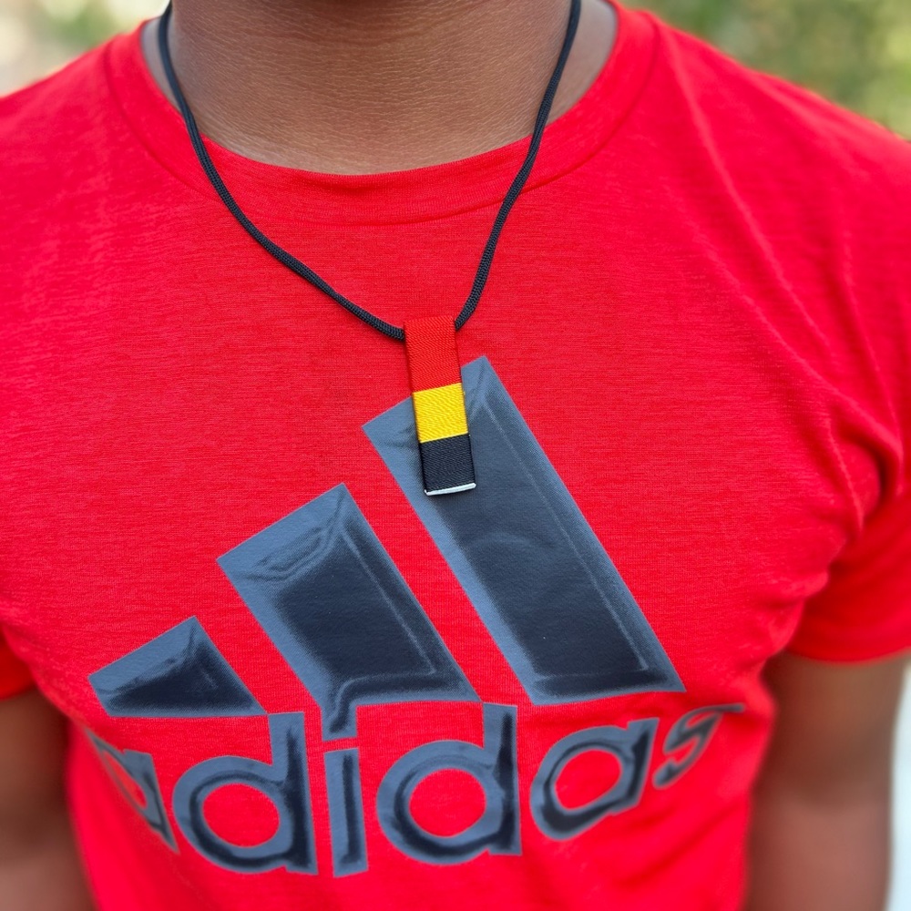 NW 💯 handmade adjustable initial tag necklace Benin Made